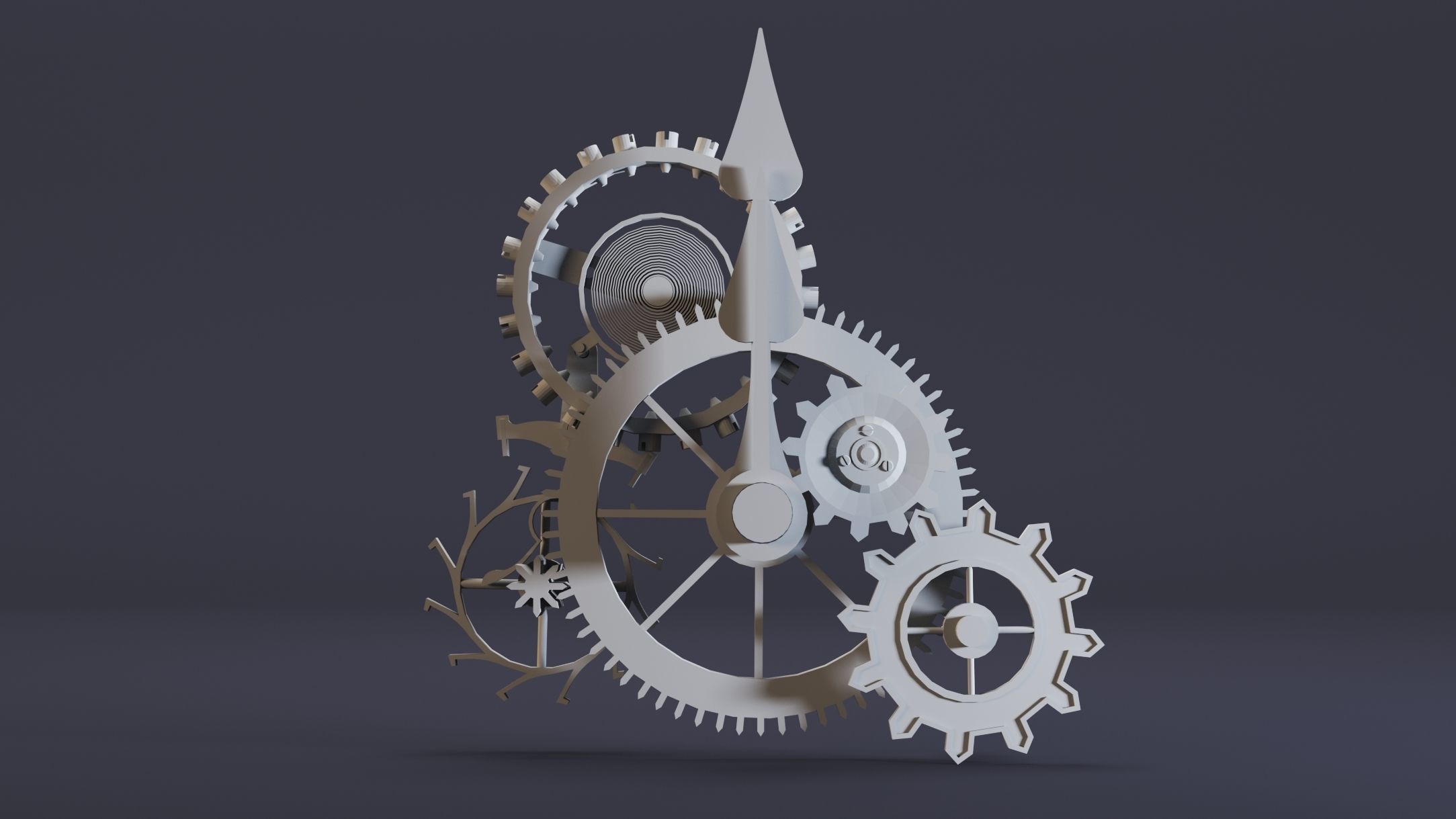 12- Steampunk Clocks- High detail 3d models Low-poly 3D model_1
