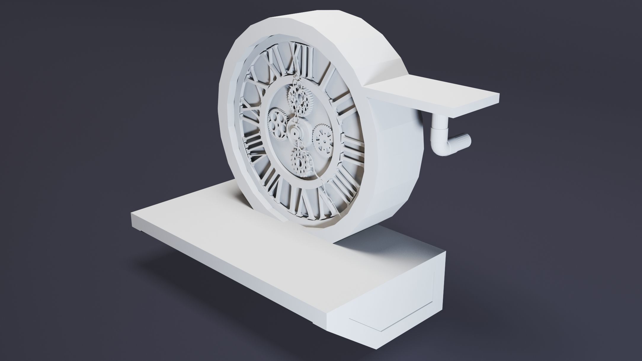 12- Steampunk Clocks- High detail 3d models Low-poly 3D model_20