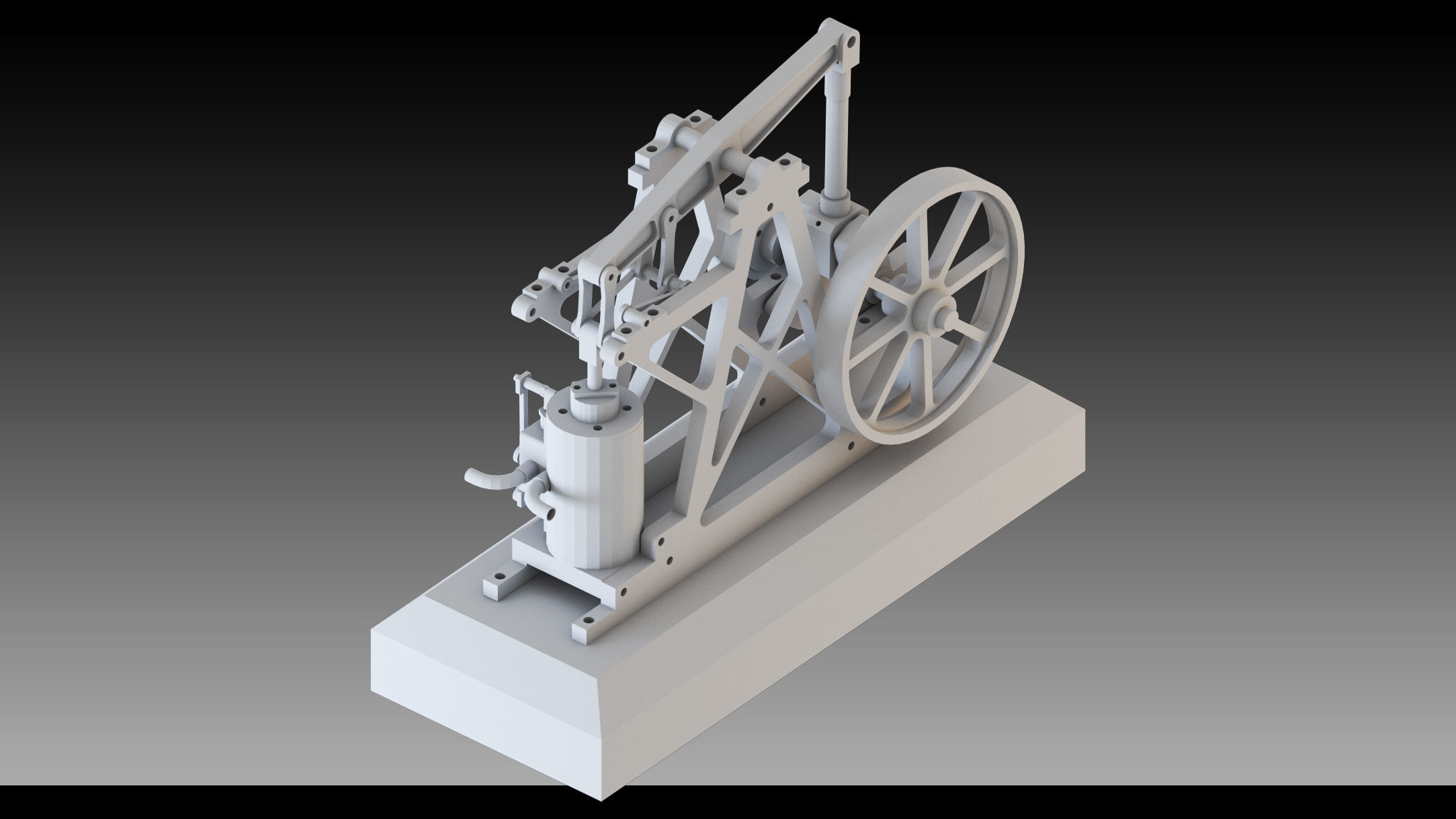 20- Steampunk Engines- High detail 3d models Low-poly 3D model_16