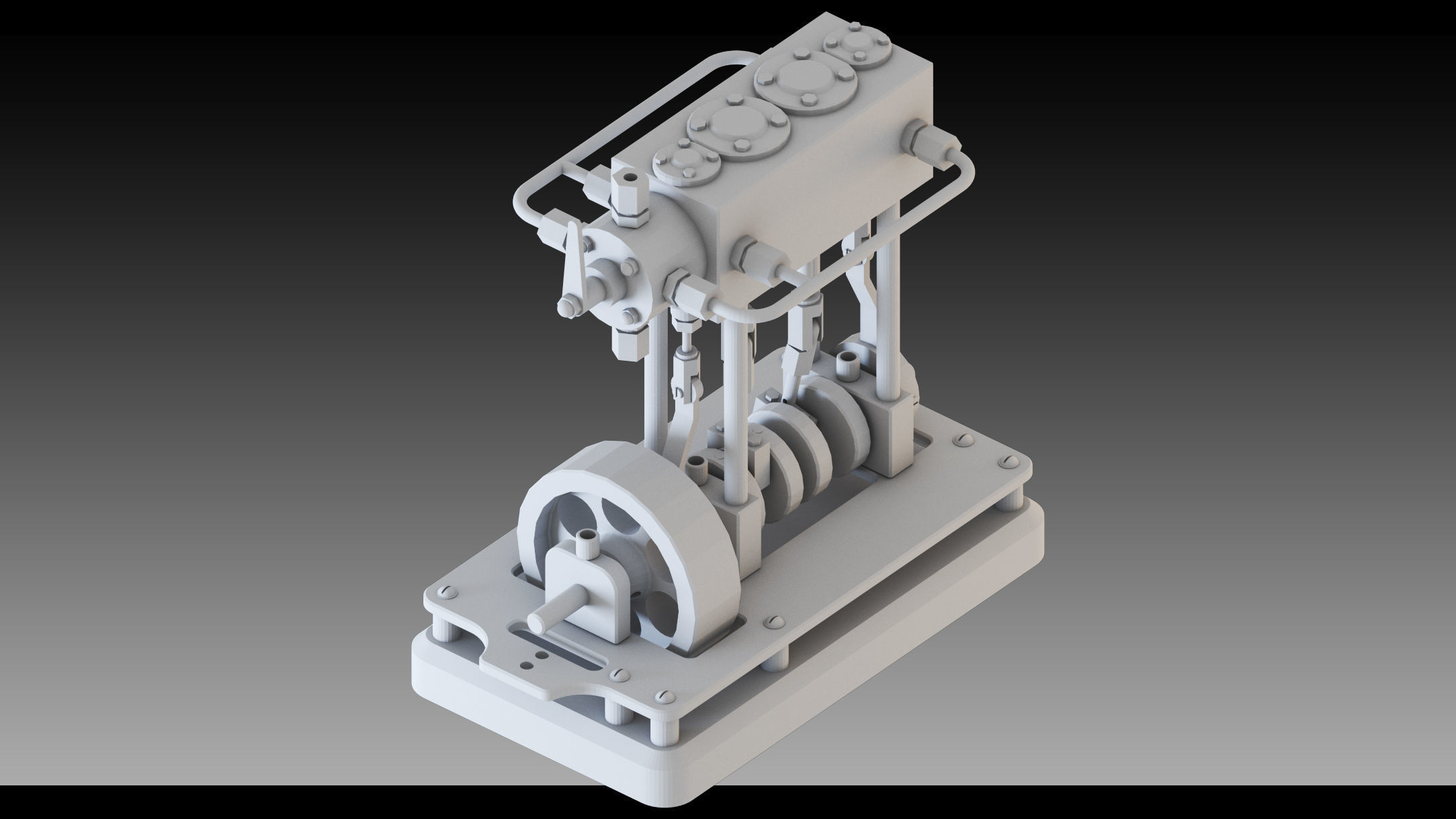 20- Steampunk Engines- High detail 3d models Low-poly 3D model_19