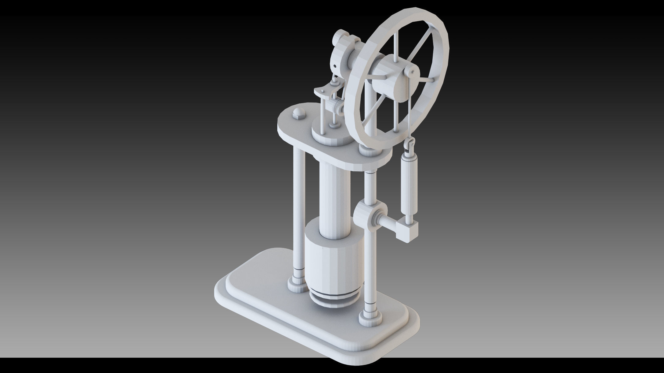 20- Steampunk Engines- High detail 3d models Low-poly 3D model_4