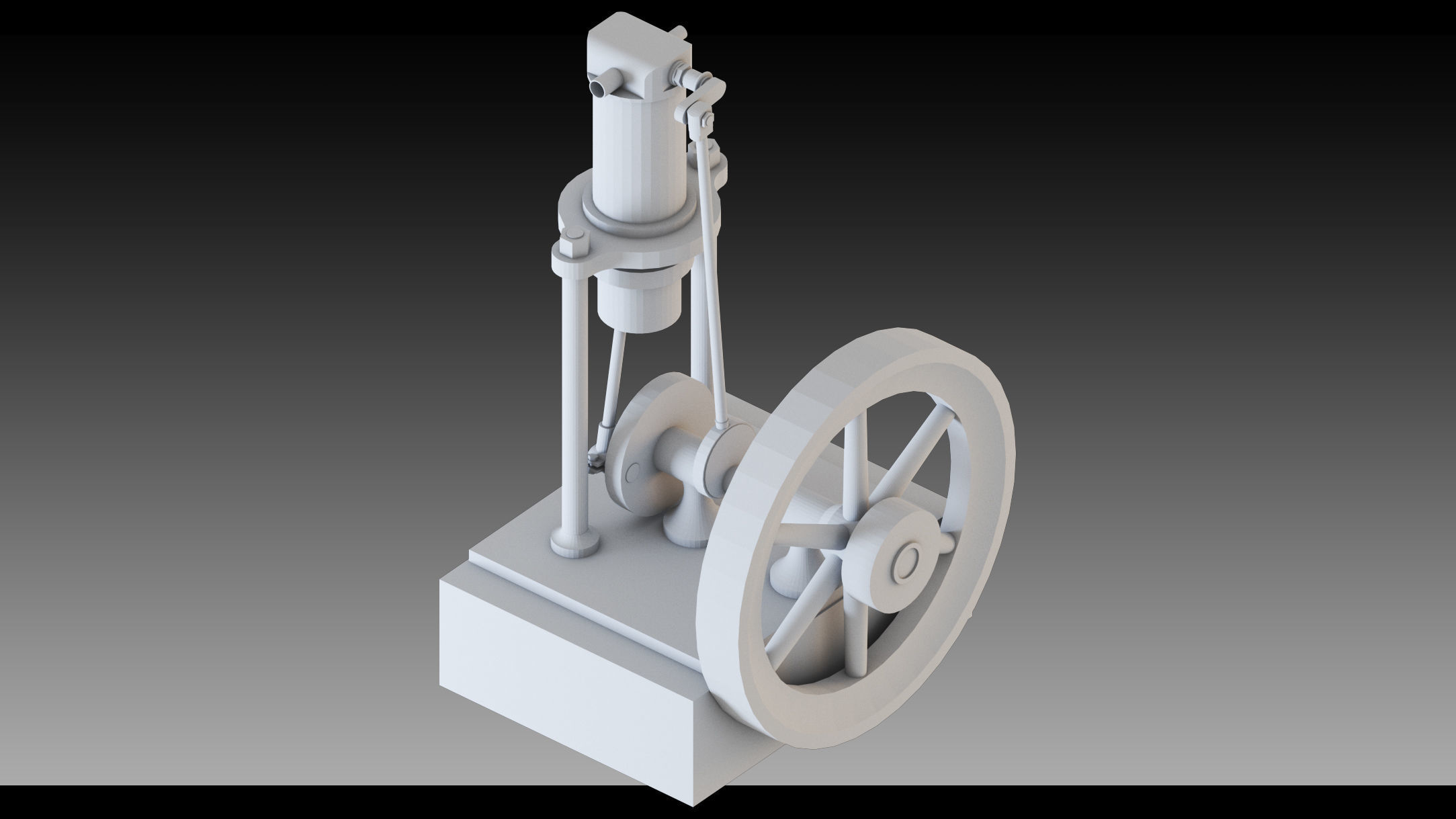 20- Steampunk Engines- High detail 3d models Low-poly 3D model_3
