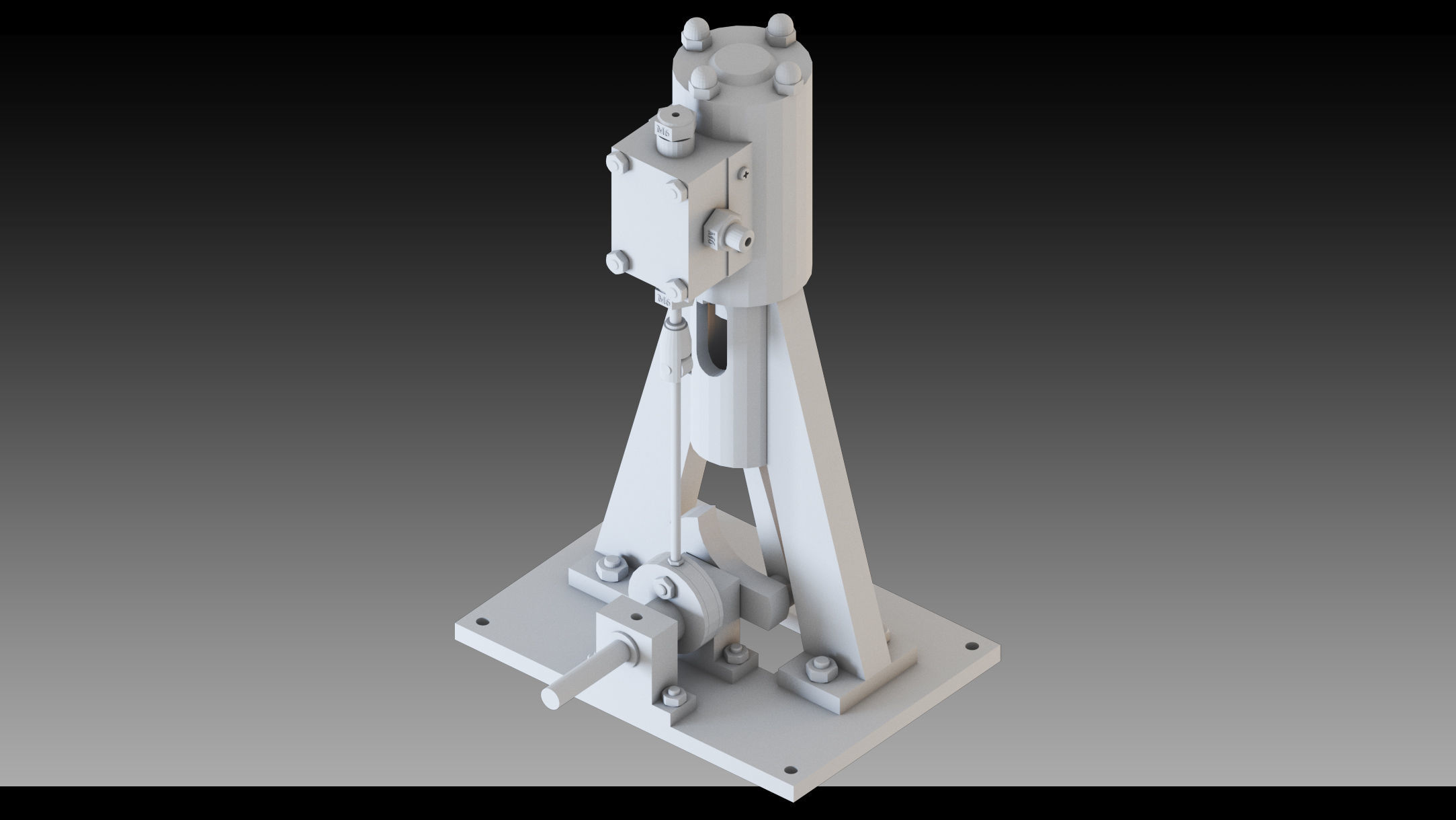 20- Steampunk Engines- High detail 3d models Low-poly 3D model_5