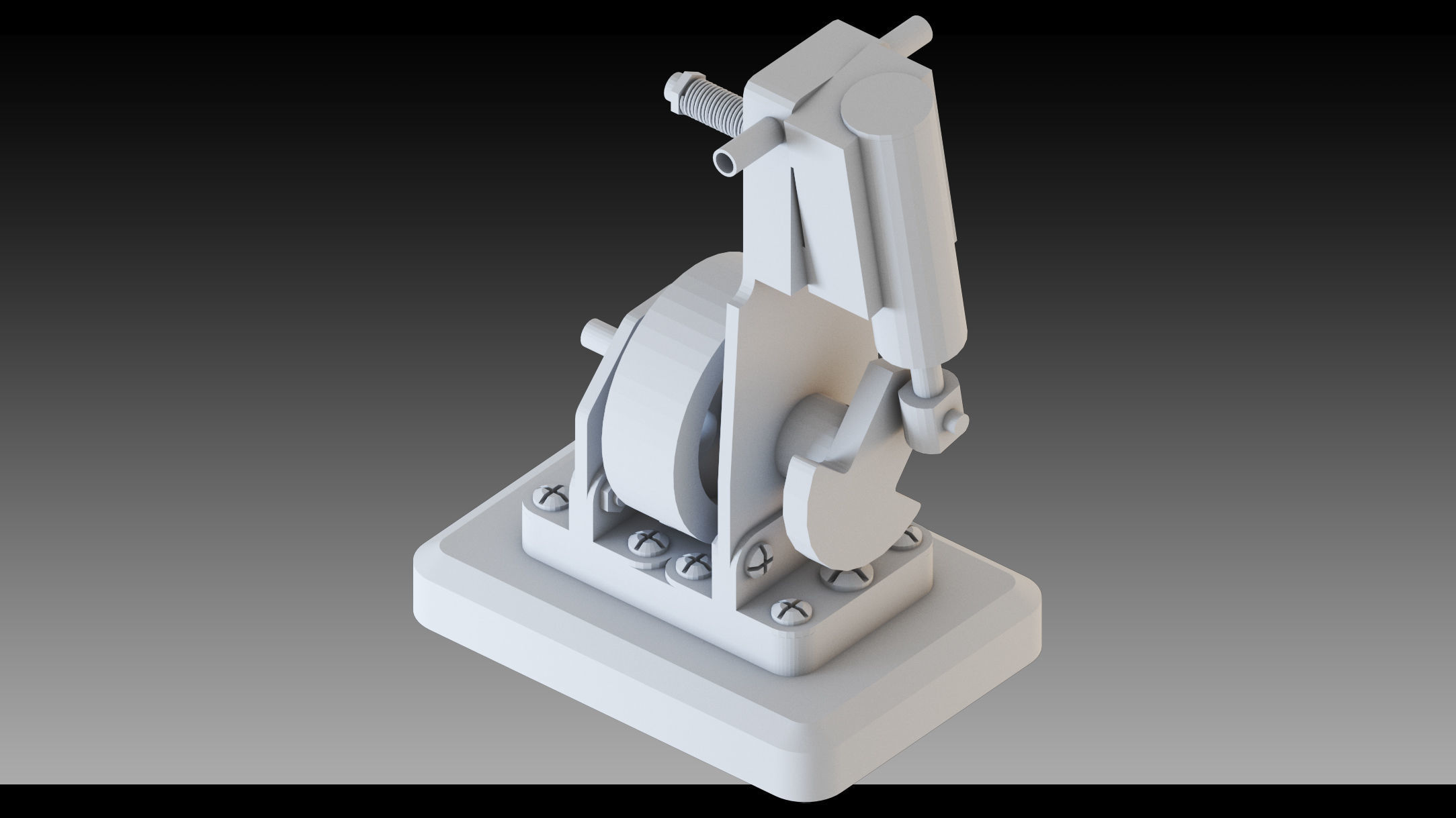 20- Steampunk Engines- High detail 3d models Low-poly 3D model_10