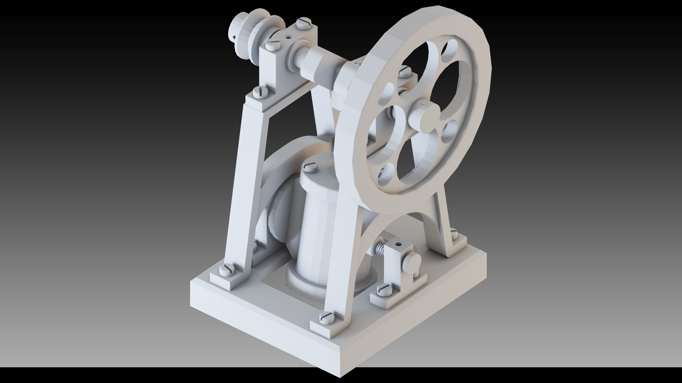 20- Steampunk Engines- High detail 3d models Low-poly 3D model_20