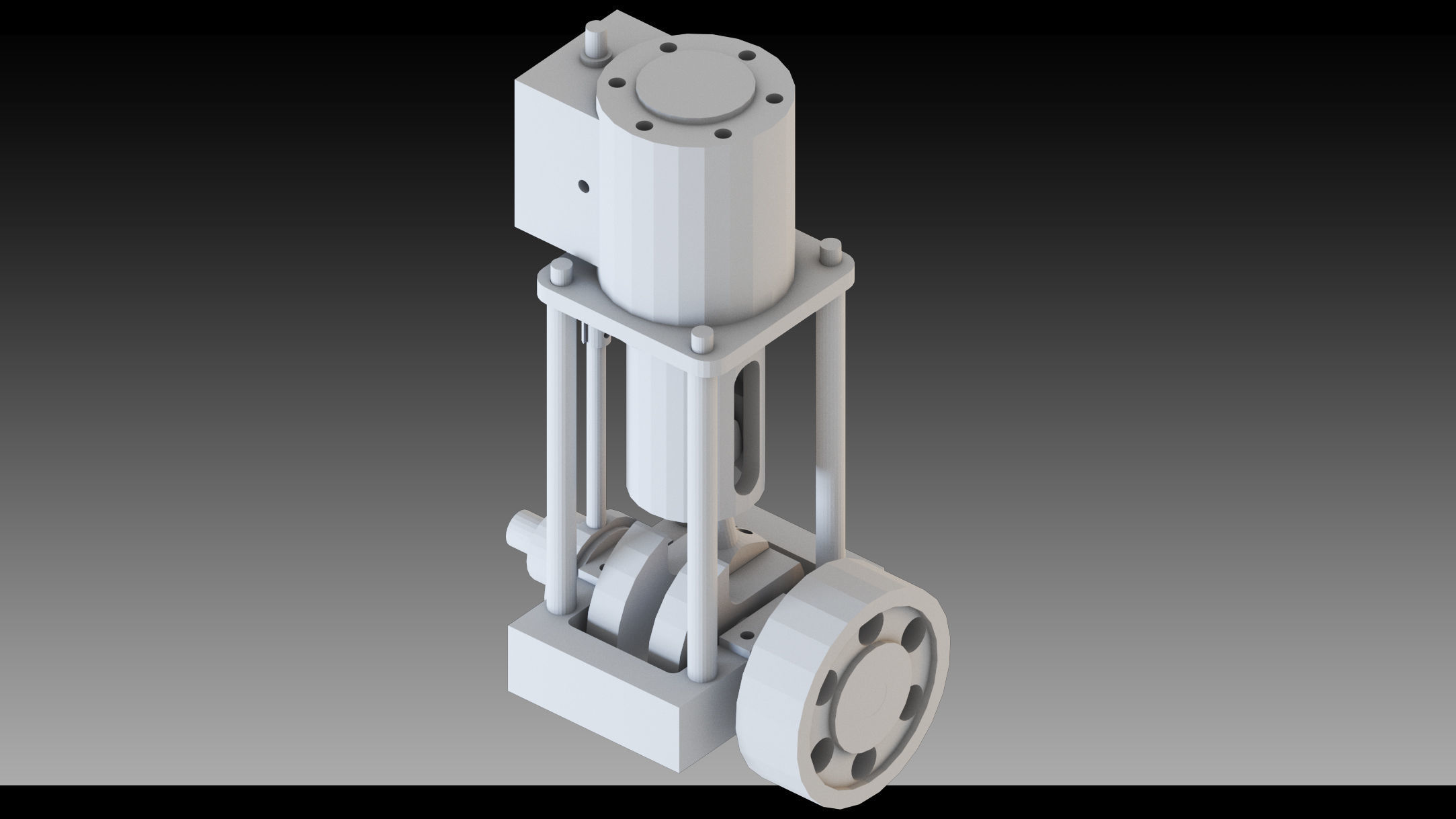 20- Steampunk Engines- High detail 3d models Low-poly 3D model_11