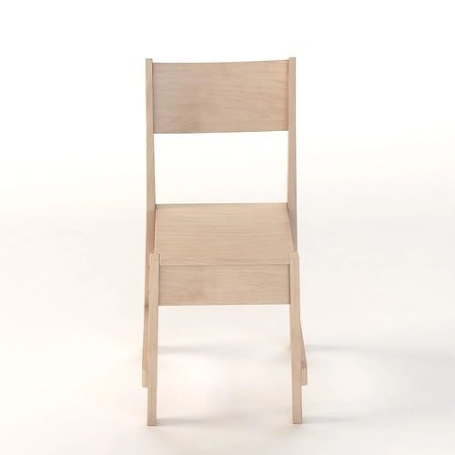 IKEA NORRKER White Birch Chair 3D model 3