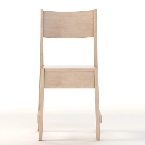 IKEA NORRKER White Birch Chair 3D model 5
