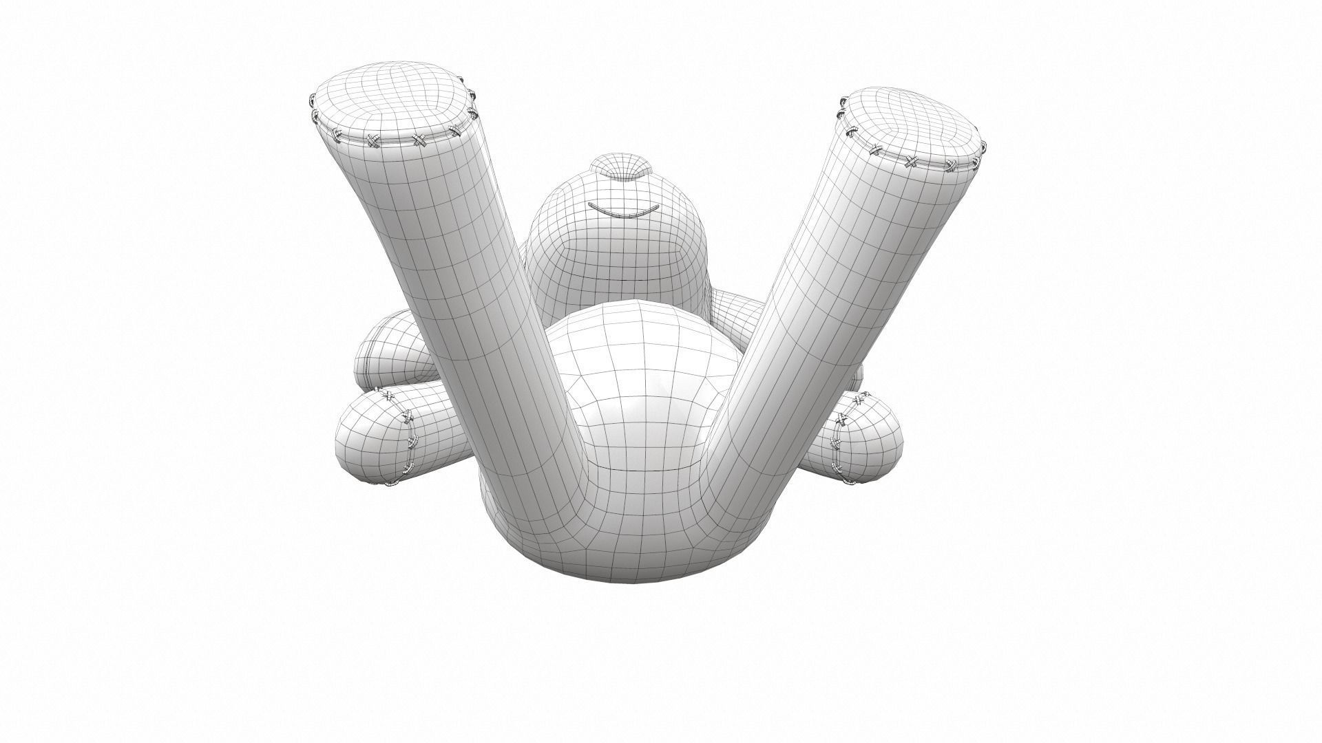 Plush toy dog 1 3D model_9