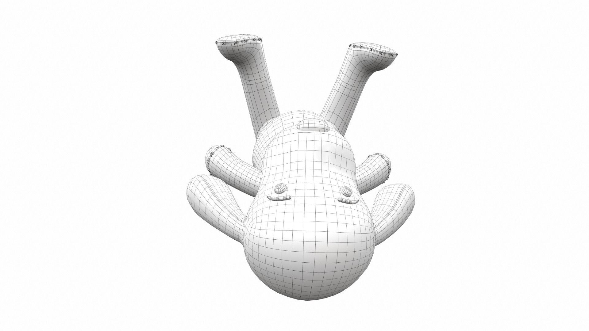 Plush toy dog 1 3D model_10