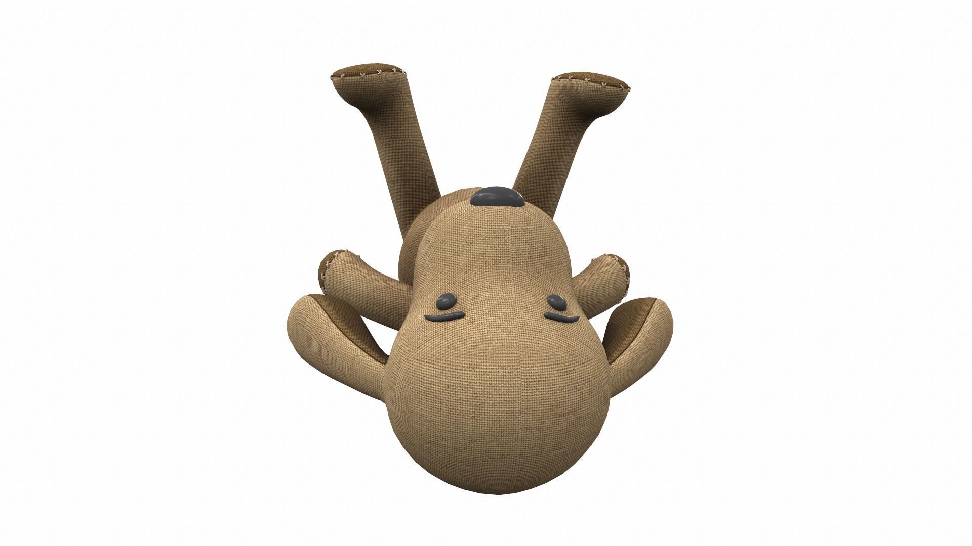 Plush toy dog 1 3D model_5