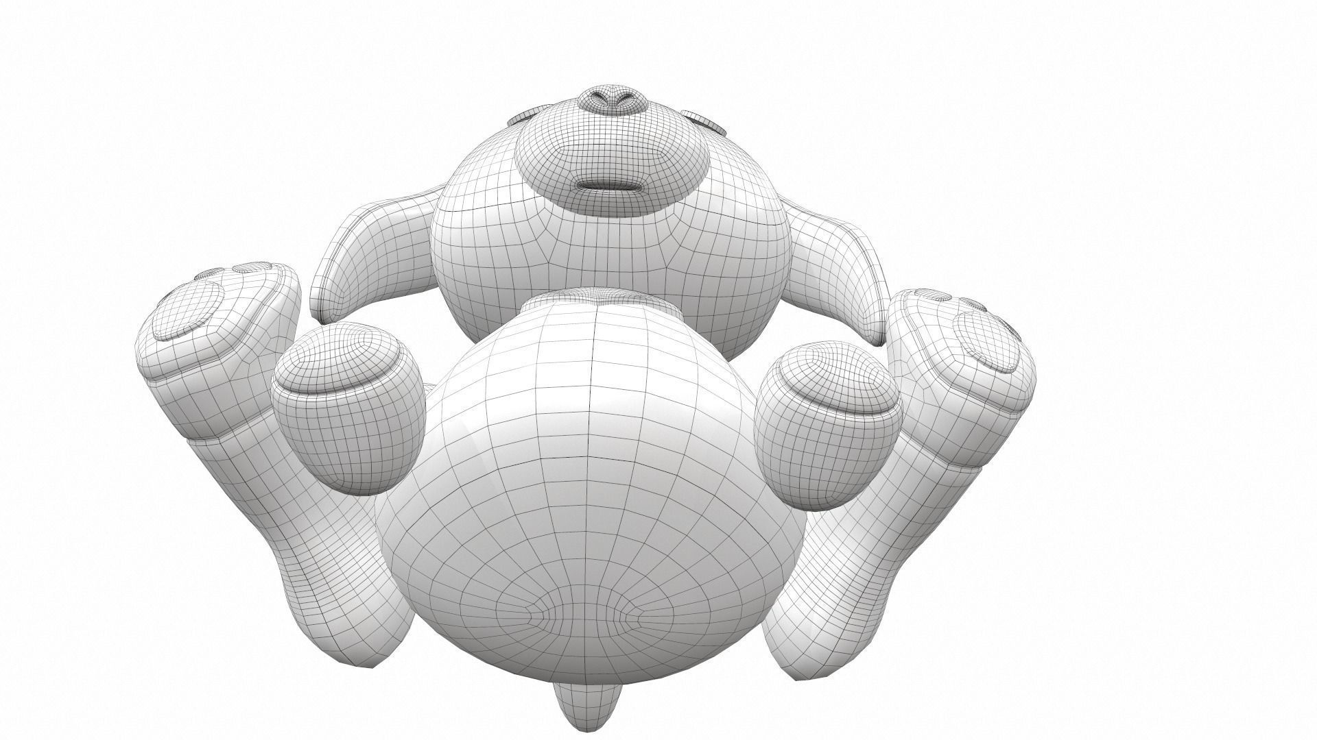 Plush toy dog 3 3D model_9