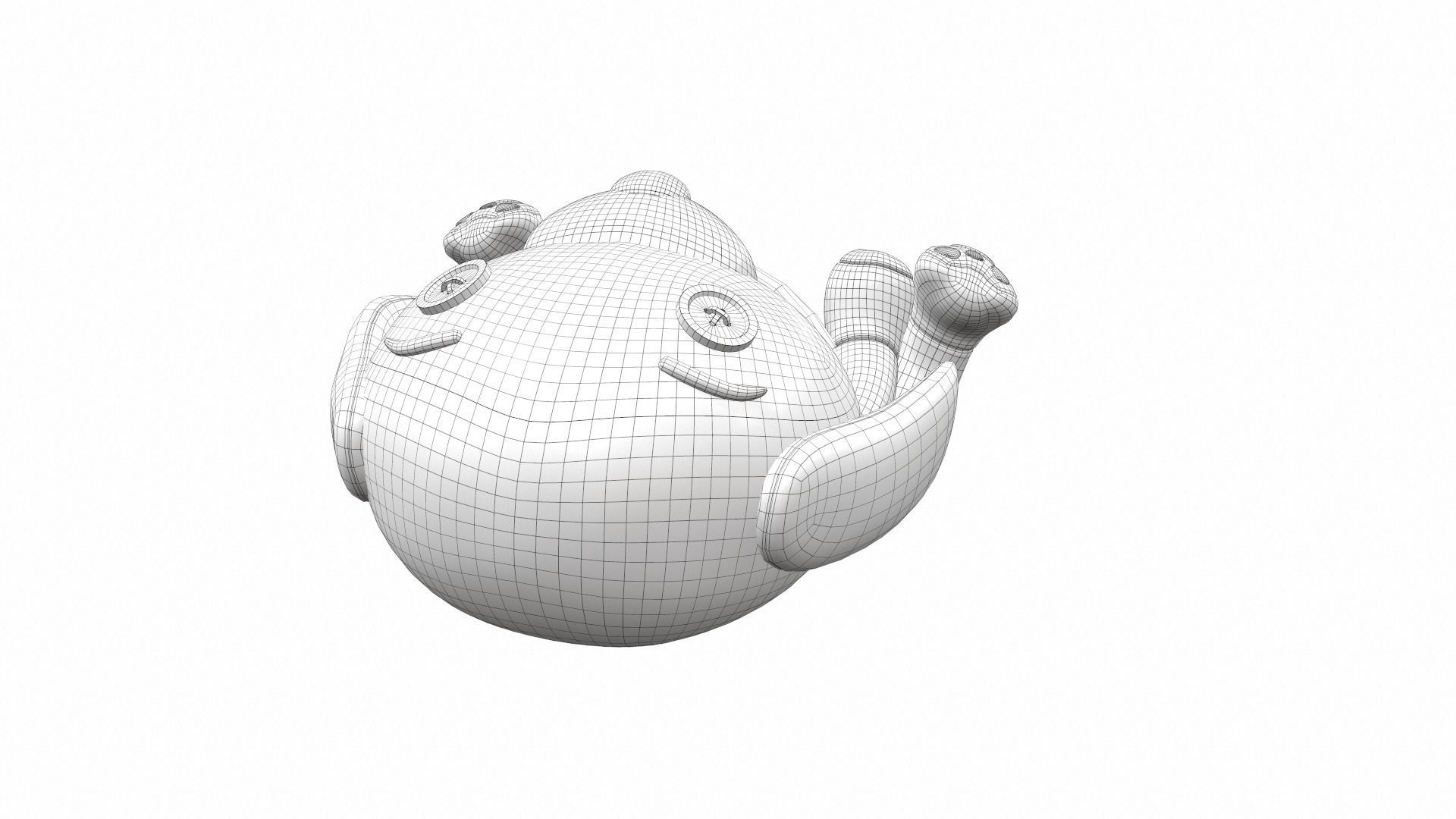 Plush toy dog 3 3D model_10