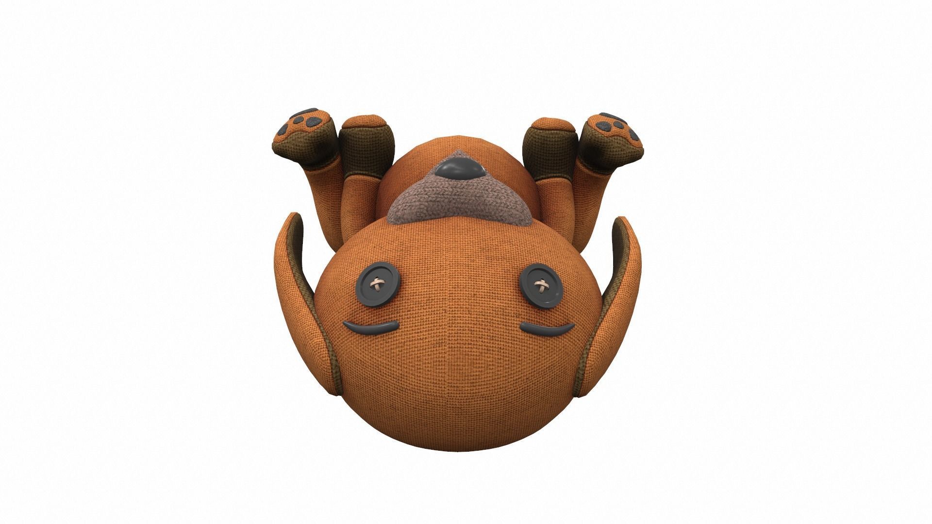 Plush toy dog 3 3D model_5