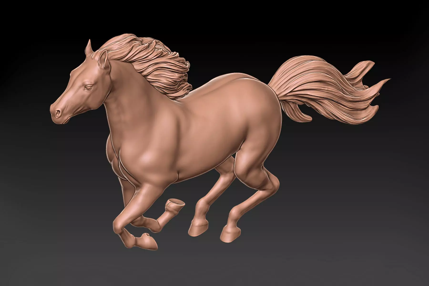 horse 3d print model 3D print model