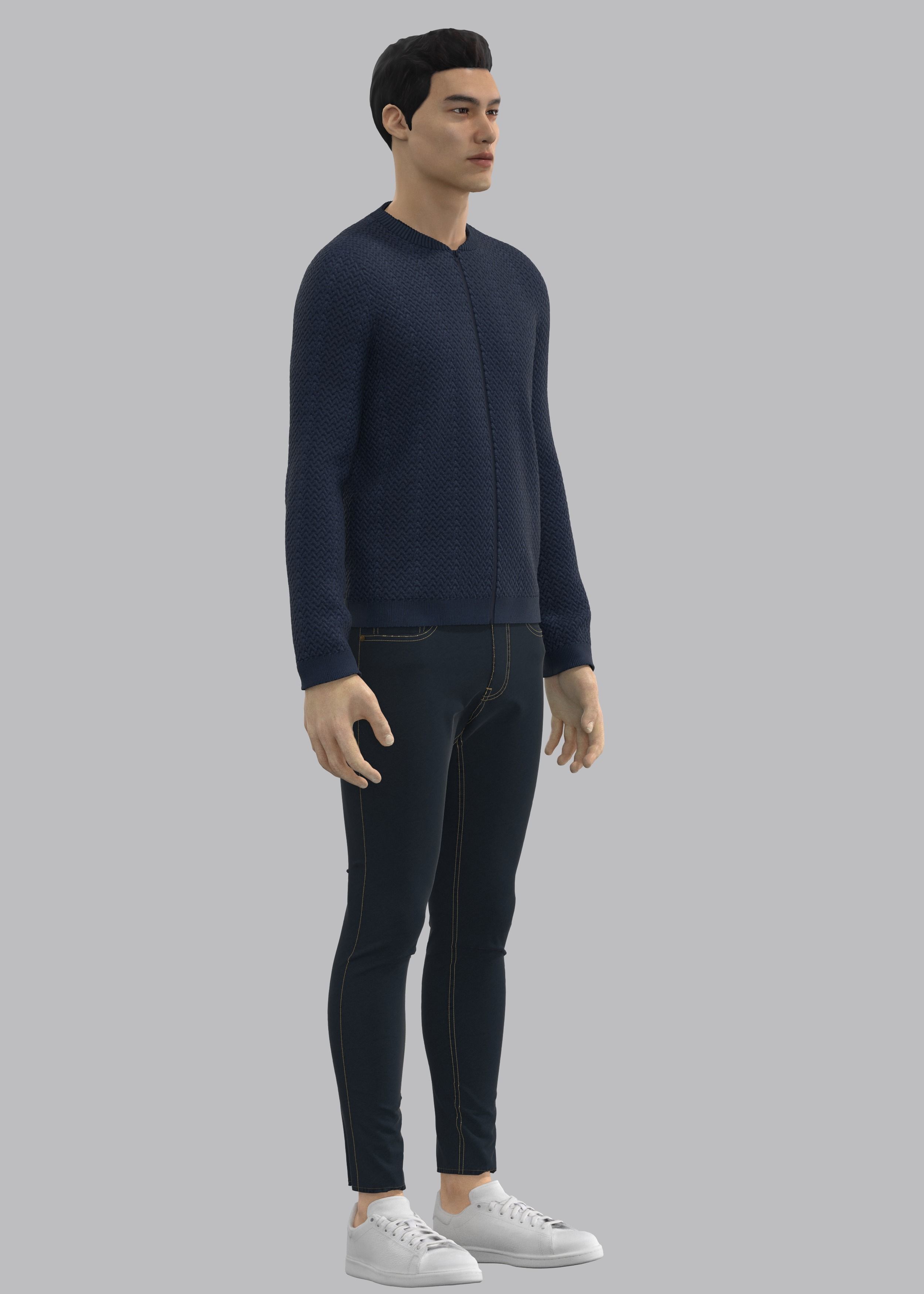 Bomber Jacket 3D model_4