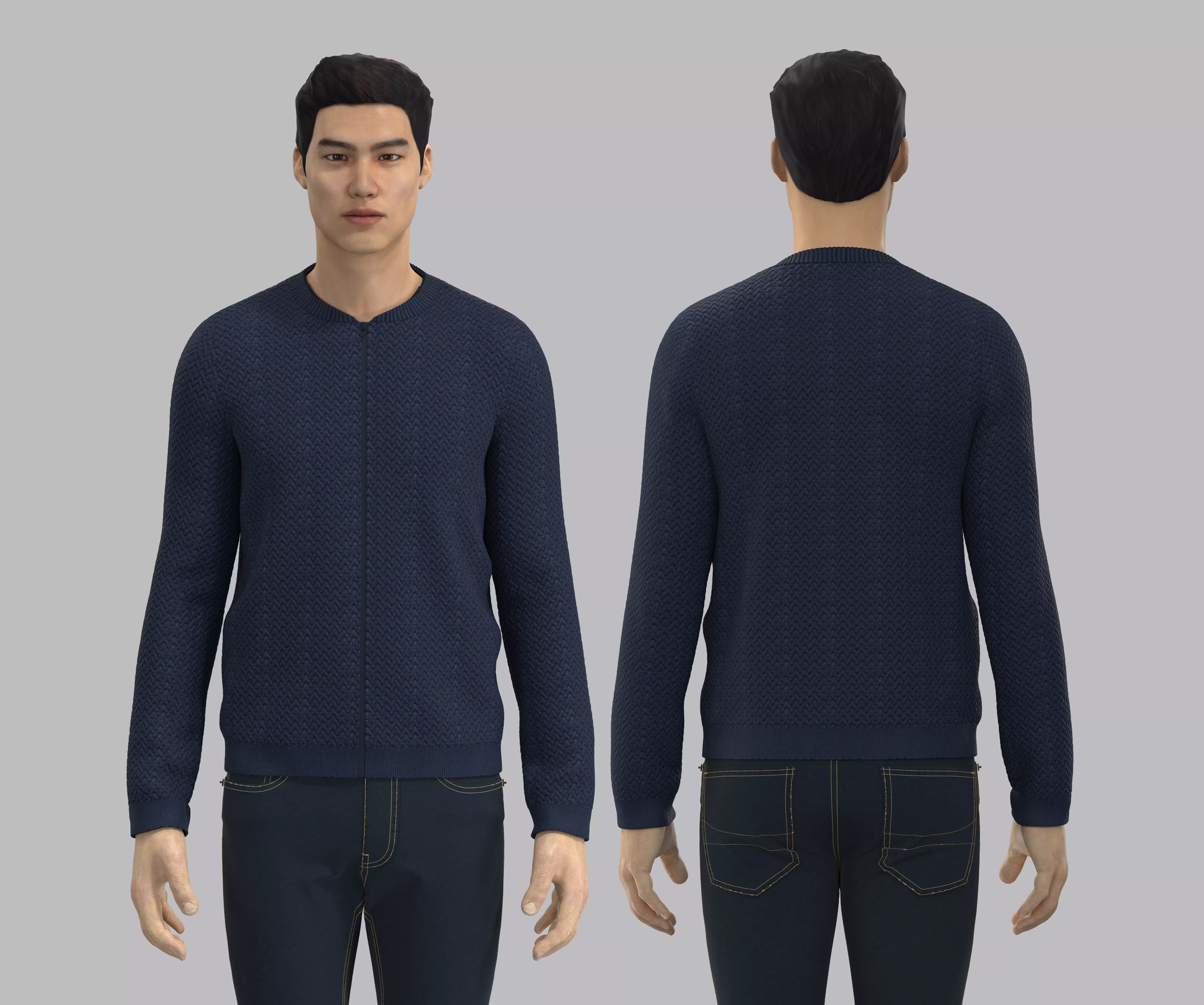 Bomber Jacket 3D model_0