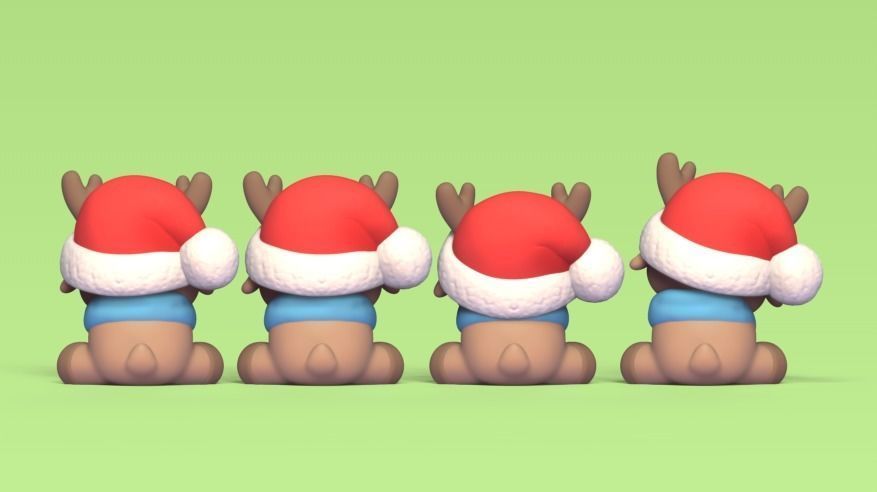 Xmas Reindeer Kit 3D print model_3