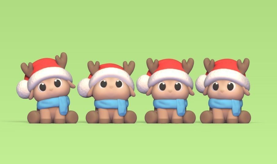 Xmas Reindeer Kit 3D print model_1