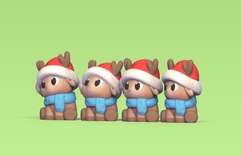 Xmas Reindeer Kit 3D print model_2