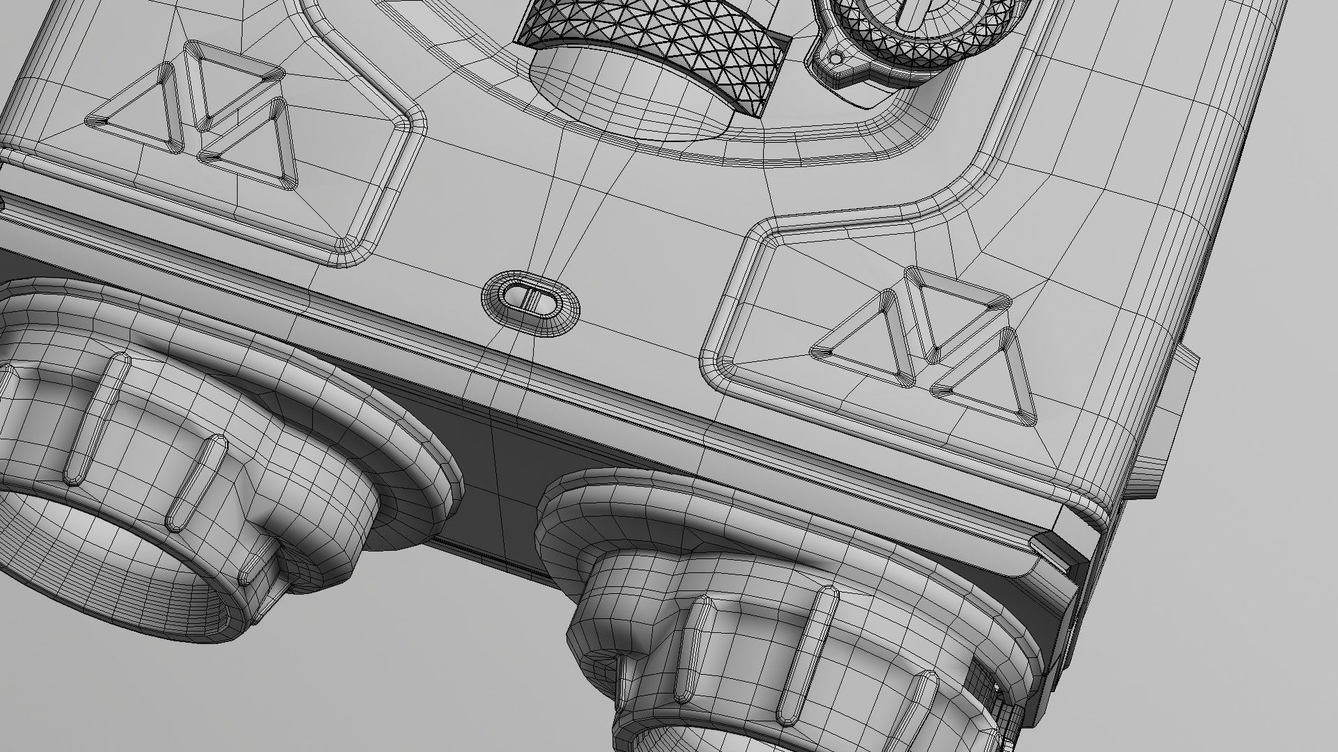 Binoculars Low-poly 3D model_19