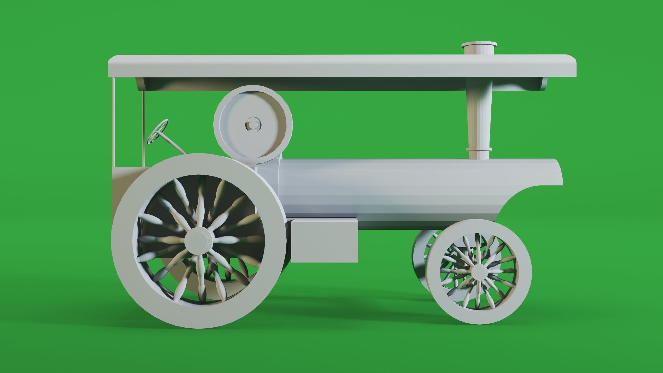 5- Steam Tractors- High detail 3d models Low-poly 3D model_9