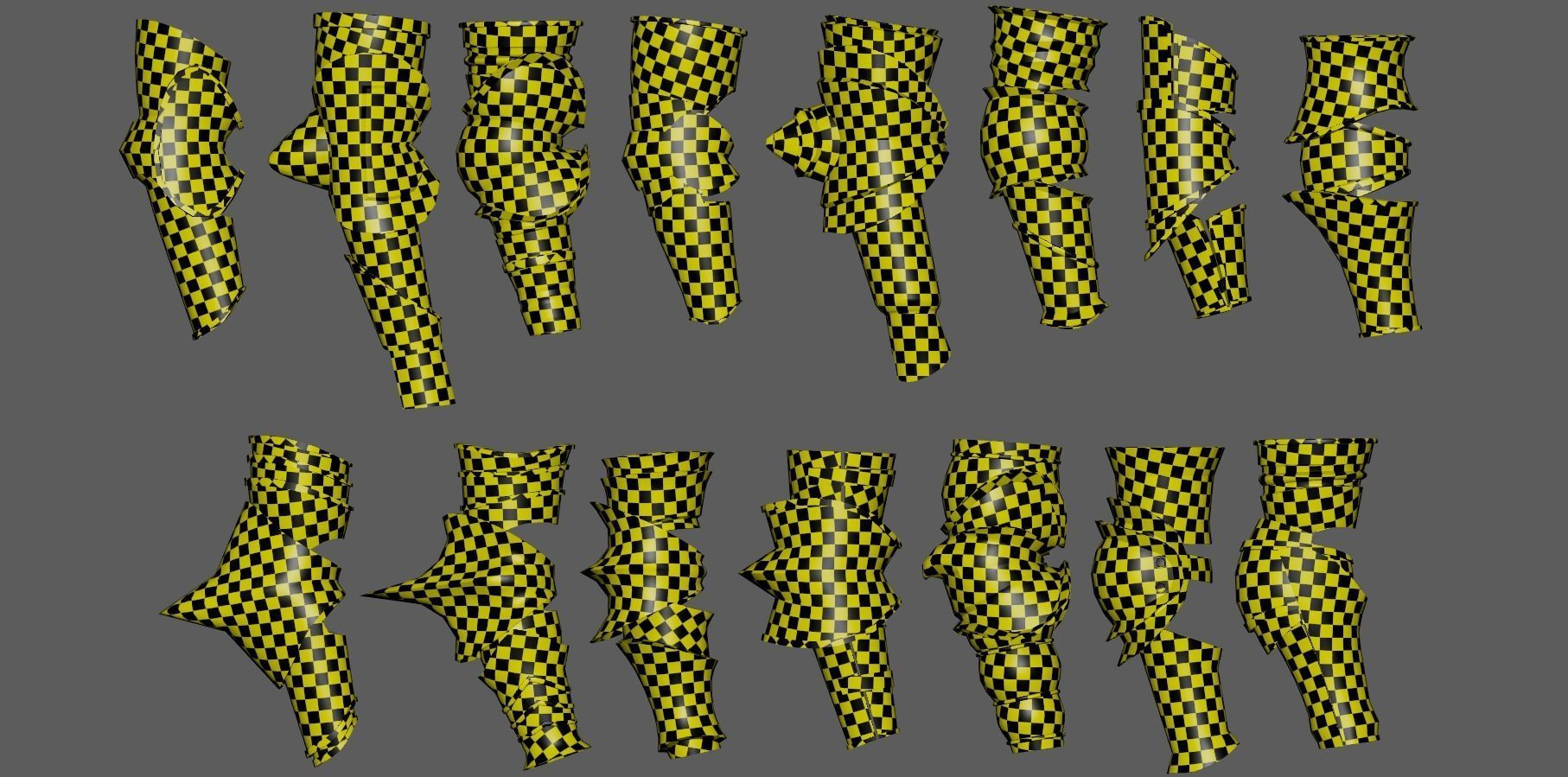 Vambrace Highpoly and Lowpoly With UVs Vol 1 Low-poly 3D model_6