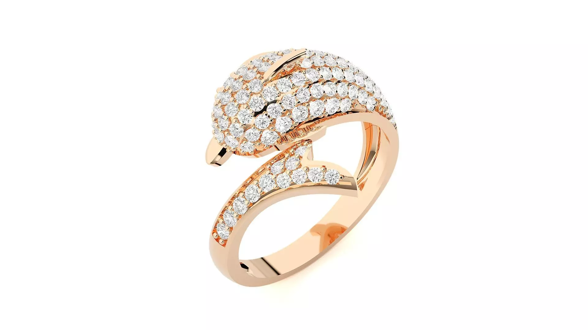Dolphin Diamond Ring 3dm stl renders details 3D print model_0