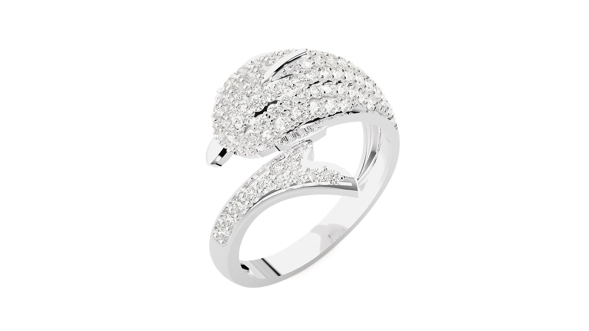 Dolphin Diamond Ring 3dm stl renders details 3D print model_5