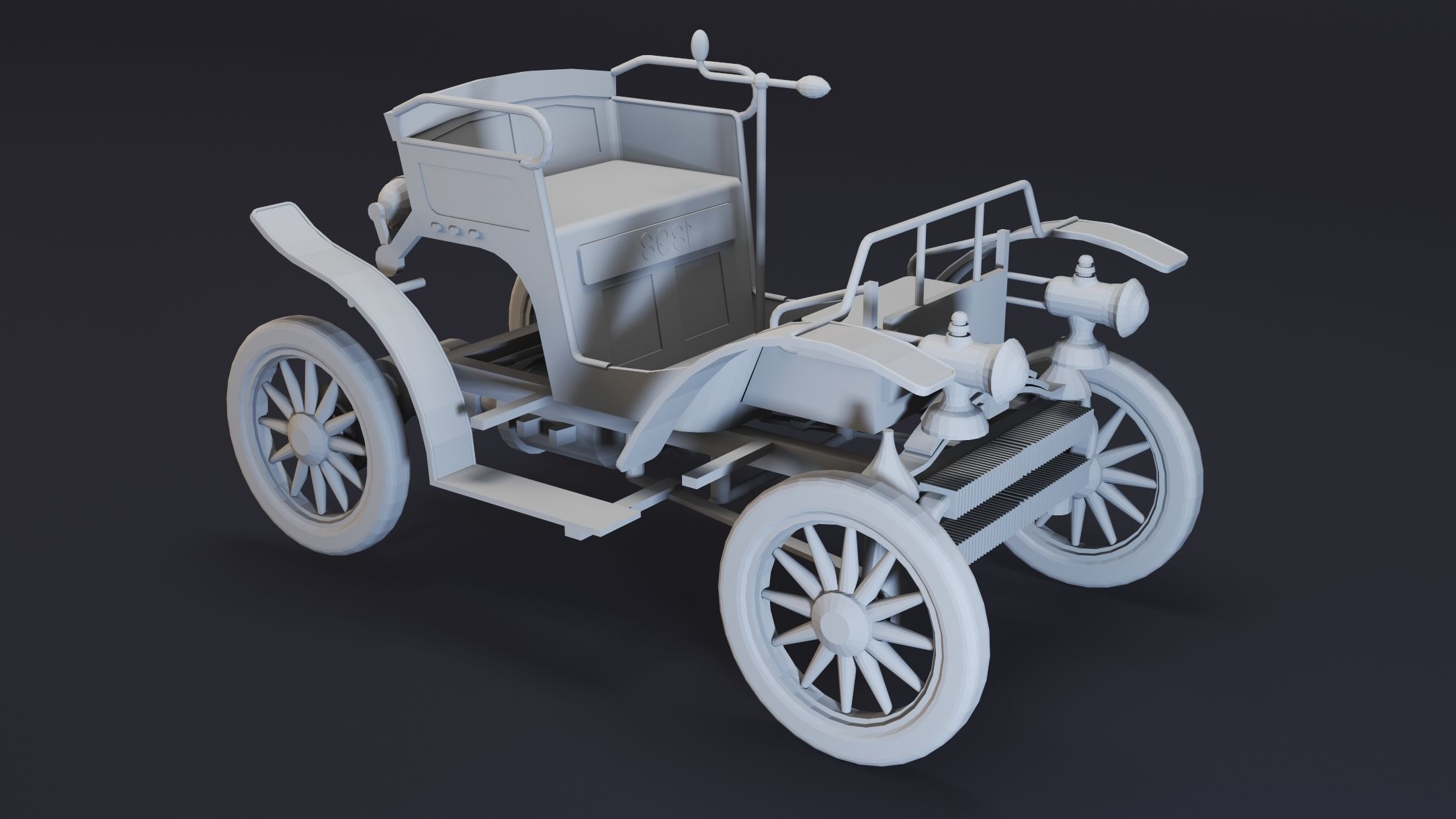 8- Classic Cars- High detail 3d models- Vol 02 Low-poly 3D model_7