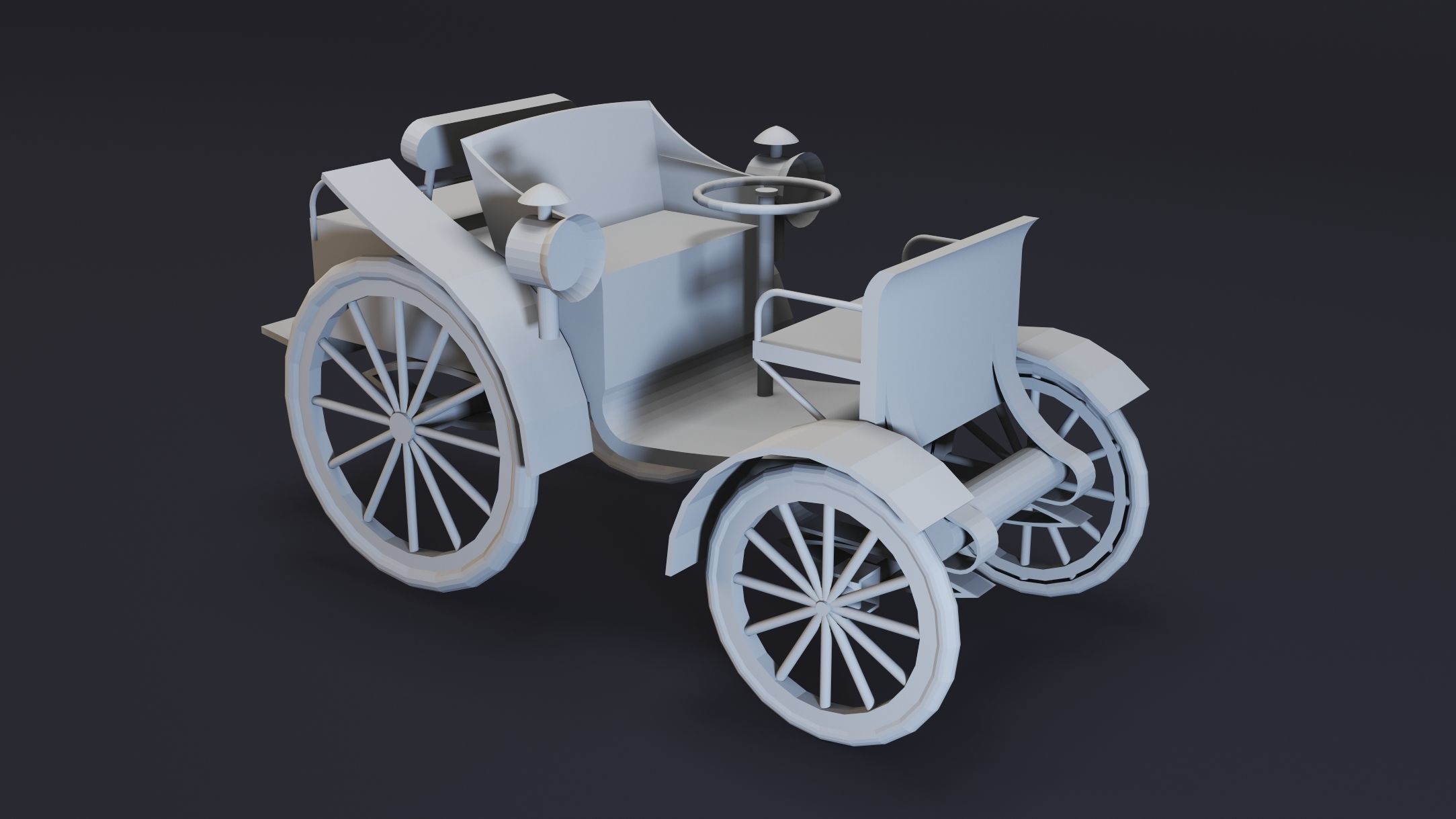8- Classic Cars- High detail 3d models- Vol 02 Low-poly 3D model_14