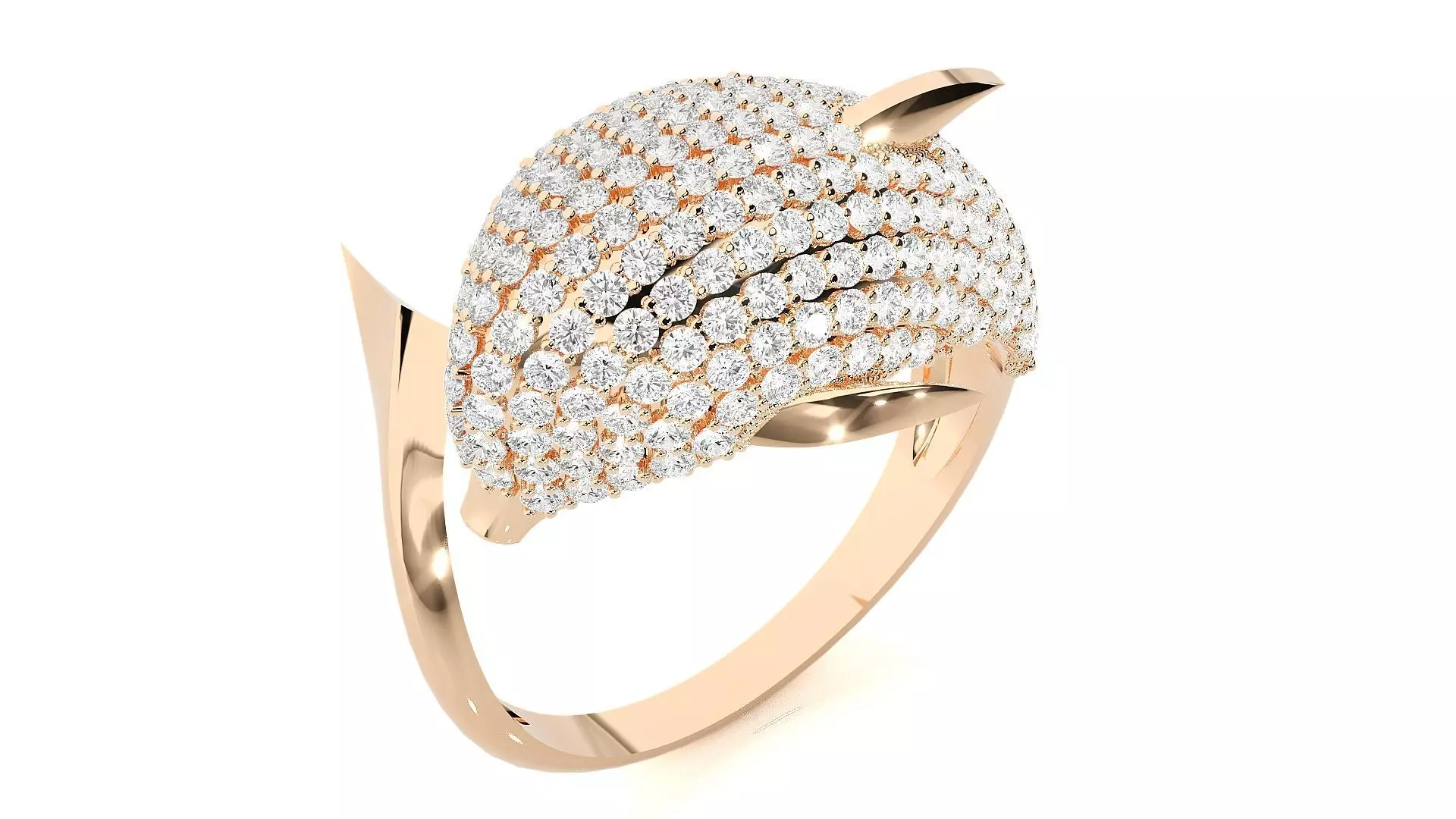 Dolphin Diamond Ring 3dm stl renders details  3D print model_0