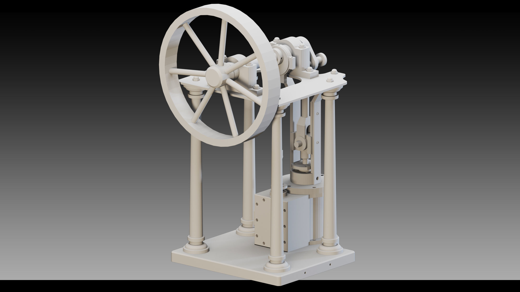 12 Steam Engines- Vol 02- High detail 3d models Low-poly 3D model_12