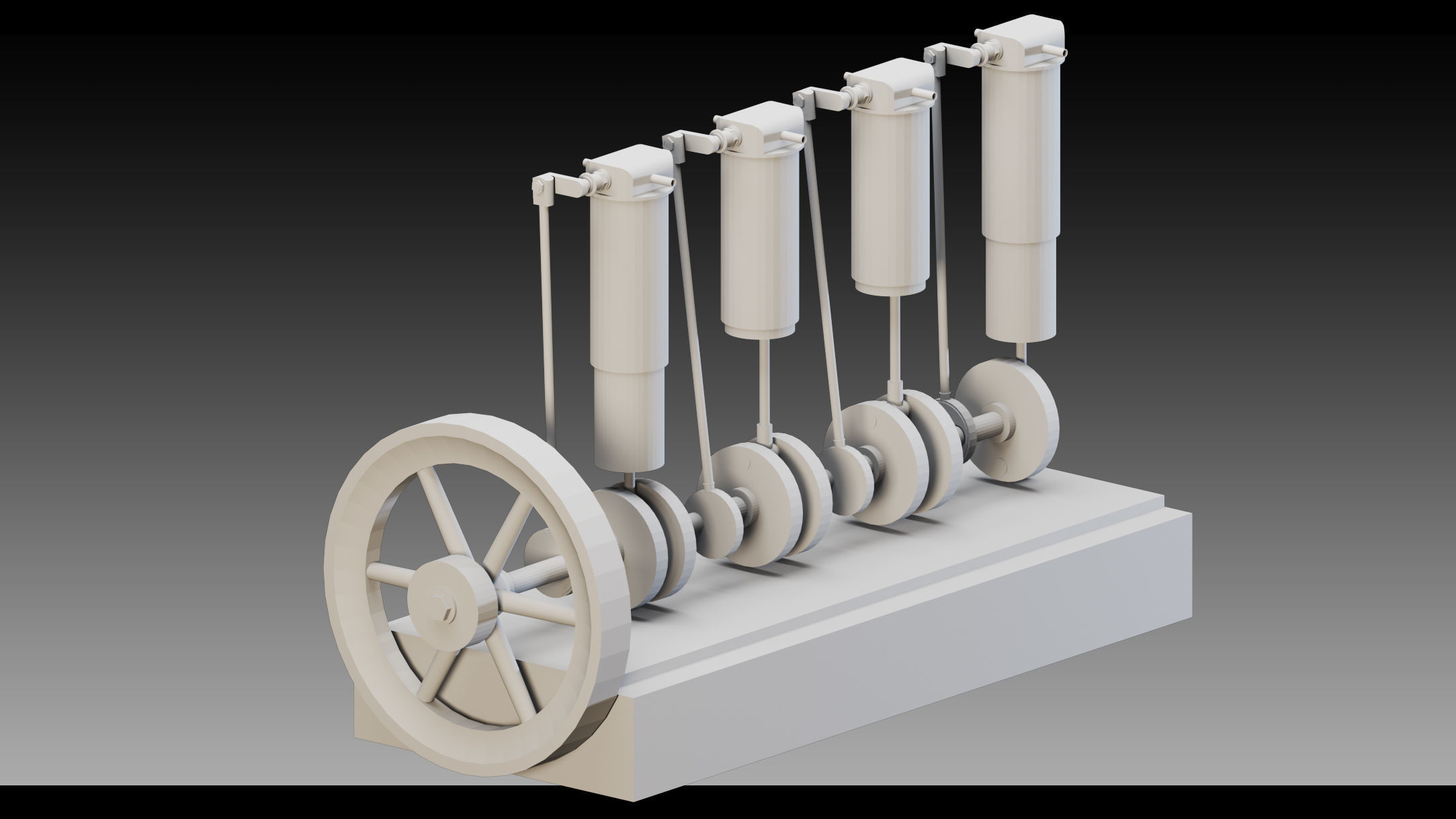 12 Steam Engines- Vol 02- High detail 3d models Low-poly 3D model_10
