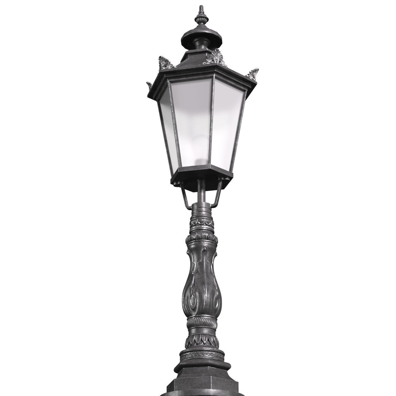 Classical Outdoor Garden Lamp Lantern 3D model_1