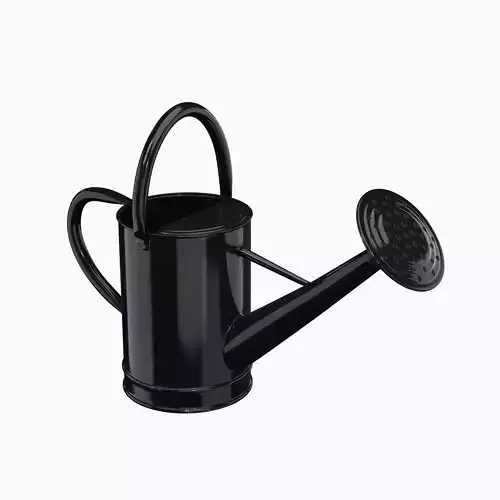 Watering Can Black Low-poly 3D model
