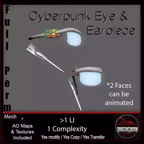 Cyberpunk Ear and Eyepiece