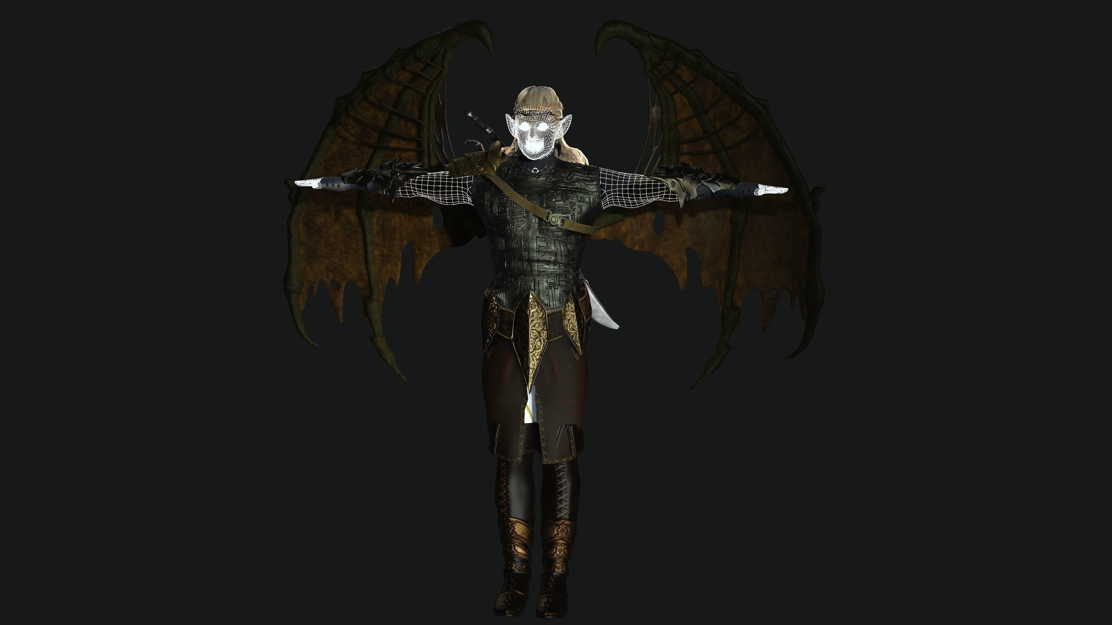 AAA 3D FANTASY MALE CHARACTER - THE WARRIOR ELF or KNIGHT ELF Low-poly 3D model_14