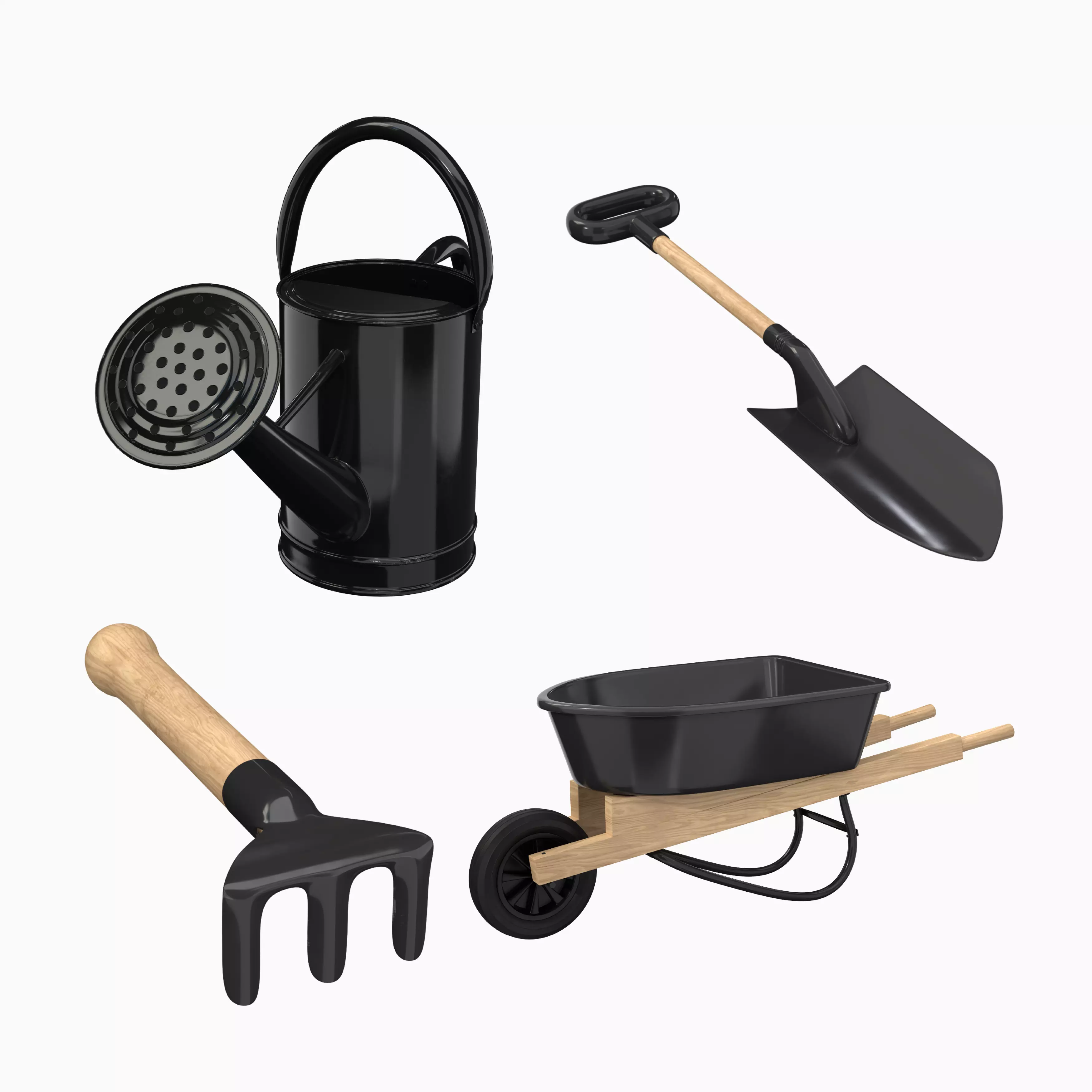 Gardening Tools 3D Model Collection_0