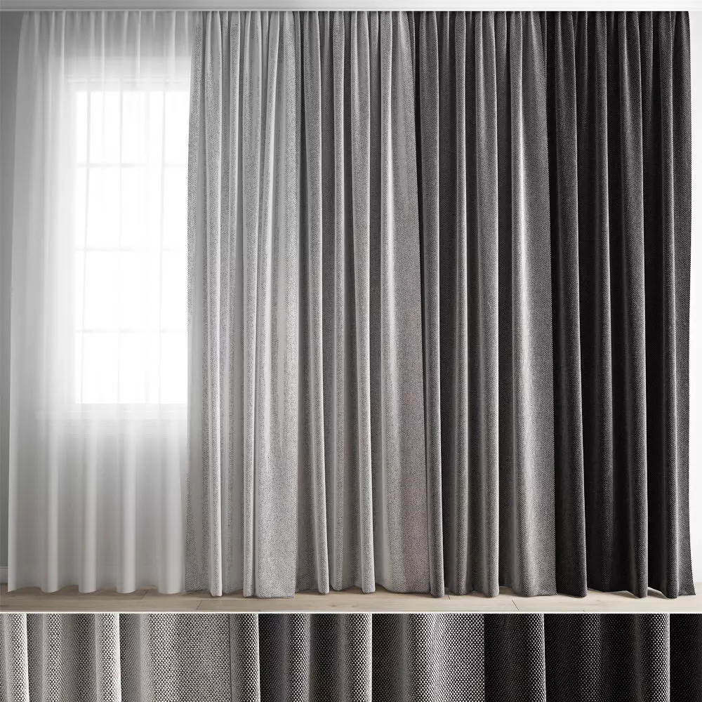 curtain 404 3D model_0