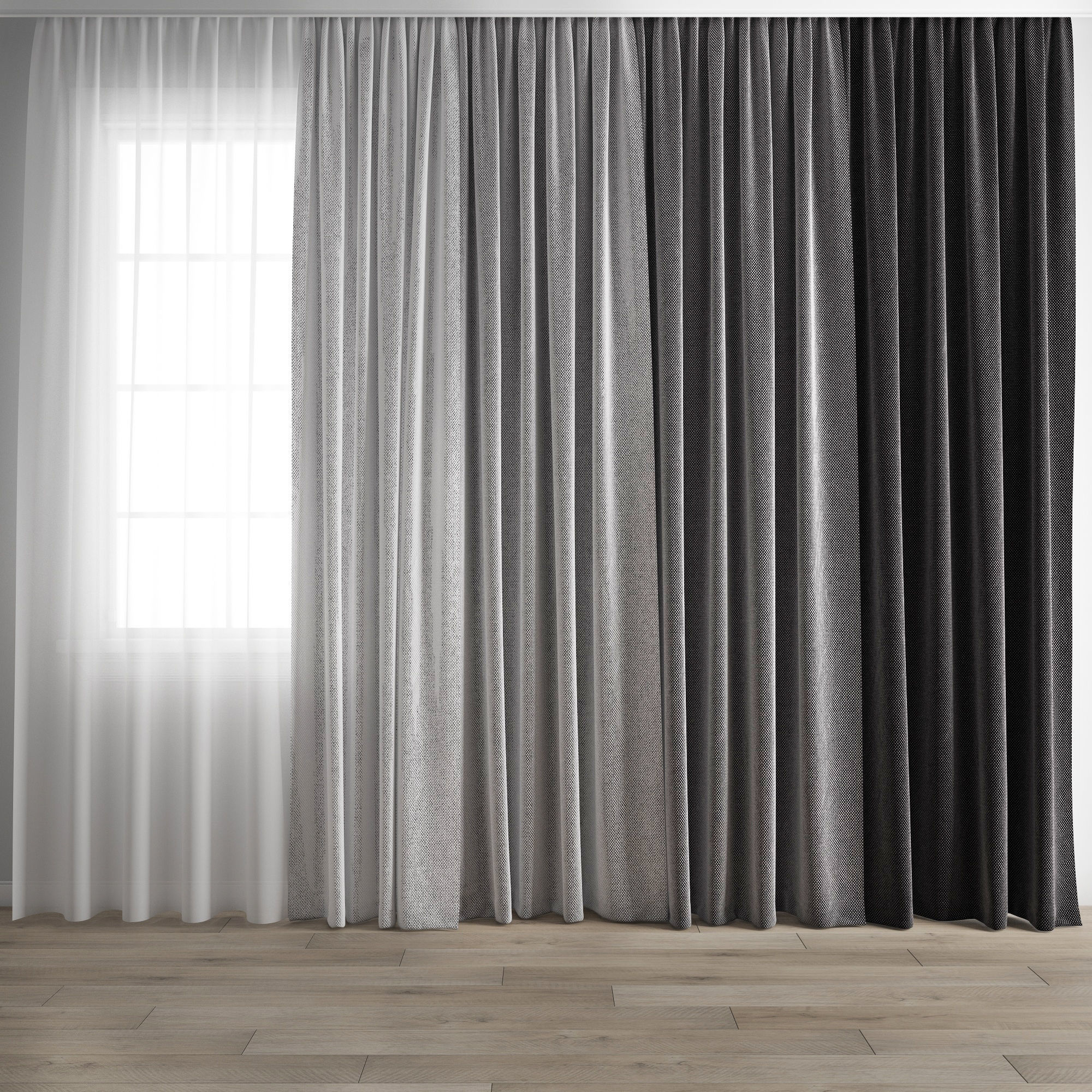 curtain 404 3D model_1