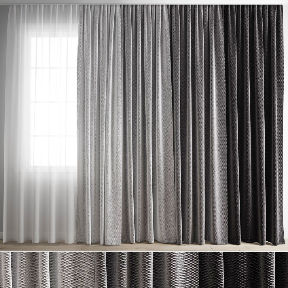curtain 404 3D model_4
