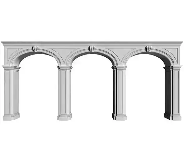 Arch in classical style Arched Opening Doorway Portal Arcade 3D model
