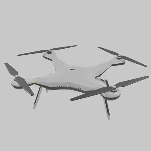 Micro Drone Low-poly 3D model Micro Drone Low-poly 3D model