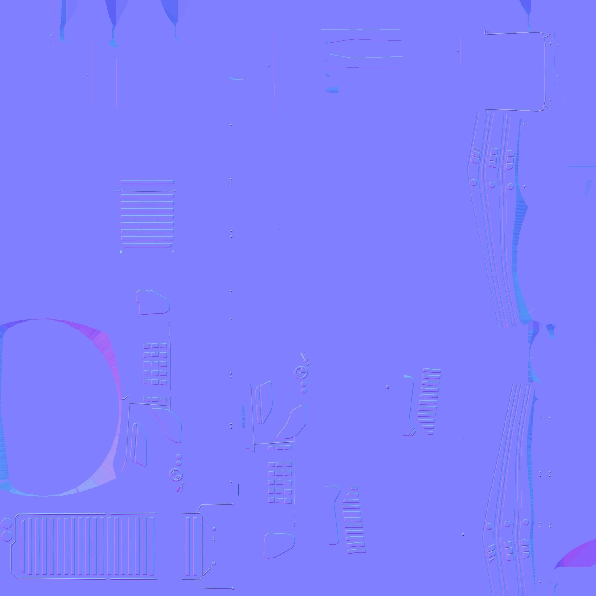 SciFi Building A01 White Blue - Sci Fi Exterior Design Low-poly 3D model_27