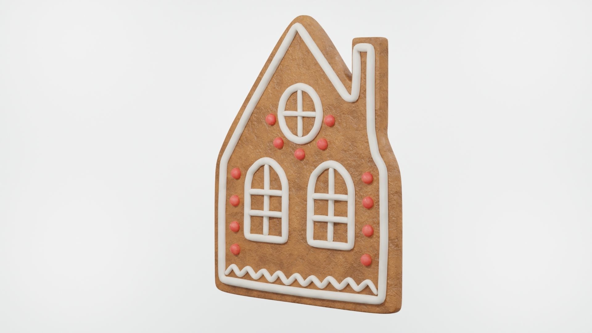 Gingerbread Christmas Cookie 09 3D model_5