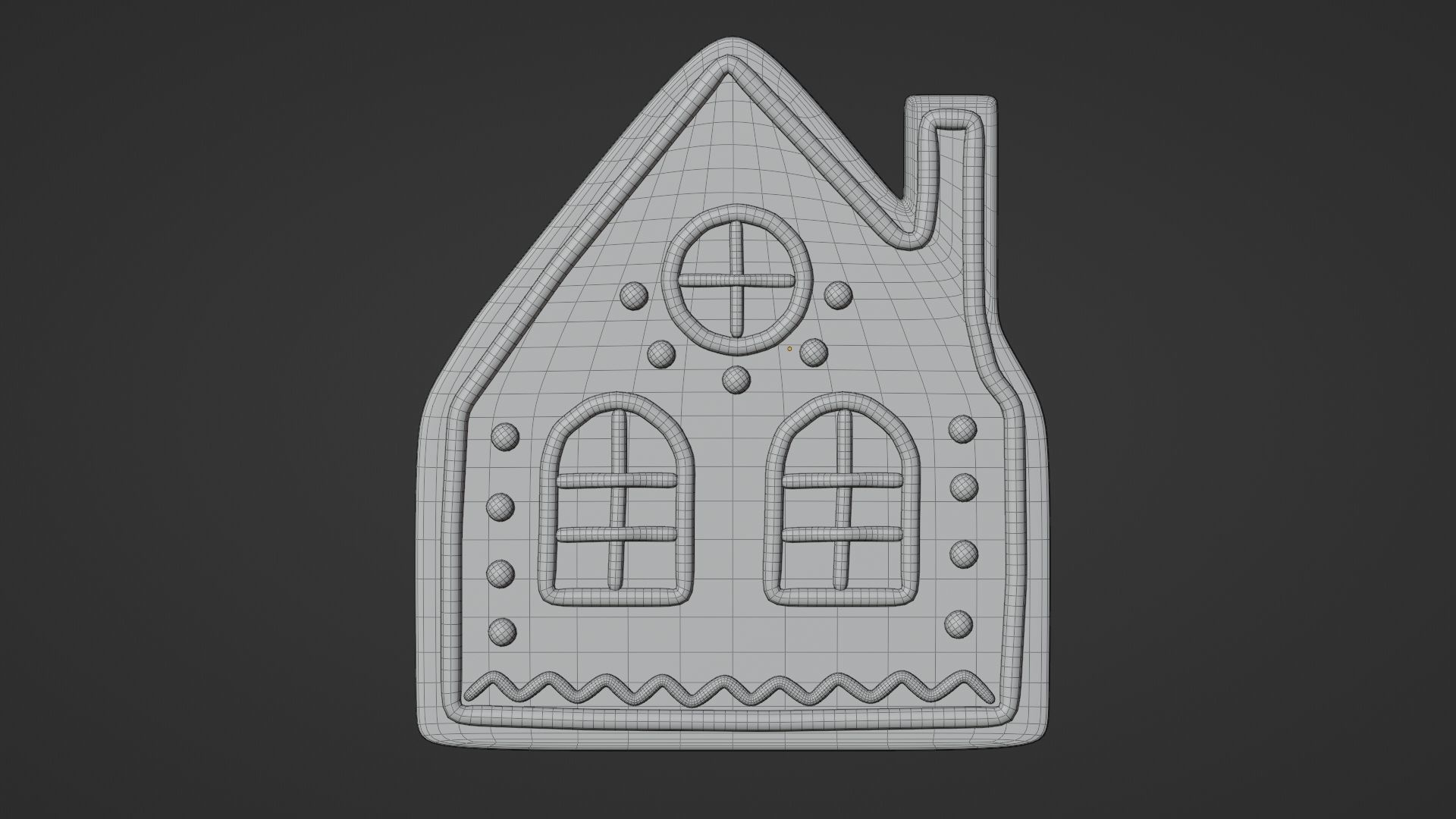 Gingerbread Christmas Cookie 09 3D model_8