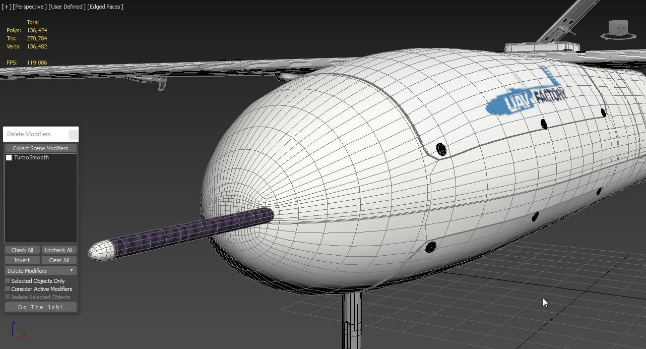 UAV Penguin B Industrial Flying Drone 3D model_7