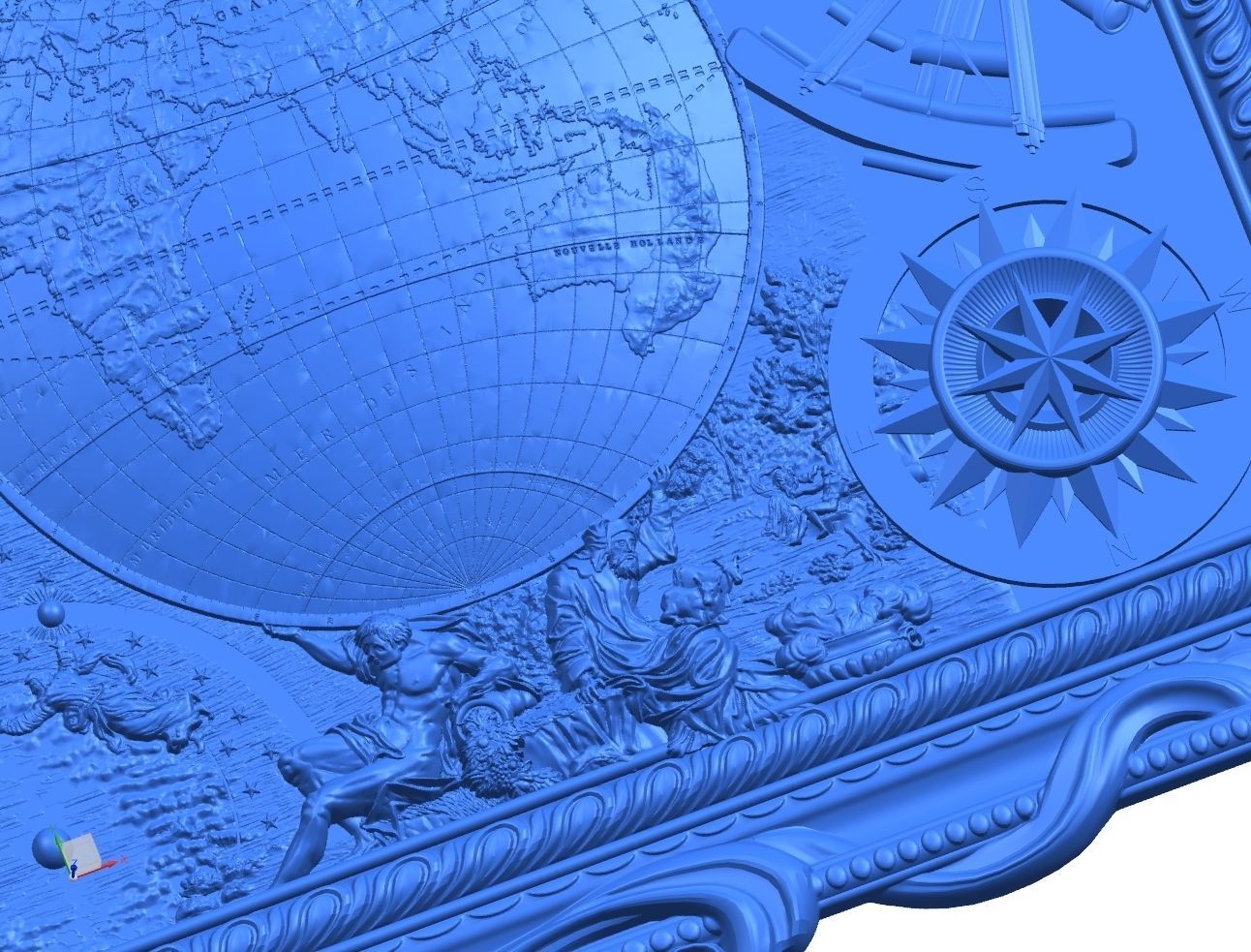 WORLD MAP RELIEF 2 3D model_4