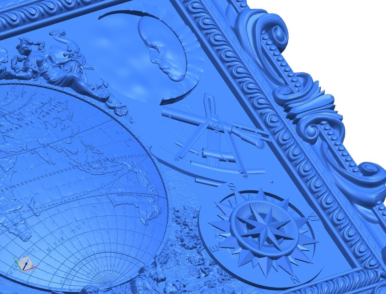 WORLD MAP RELIEF 2 3D model_3